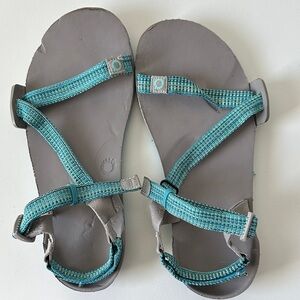 Xeroshoes Gray and Teal Women's Sandals